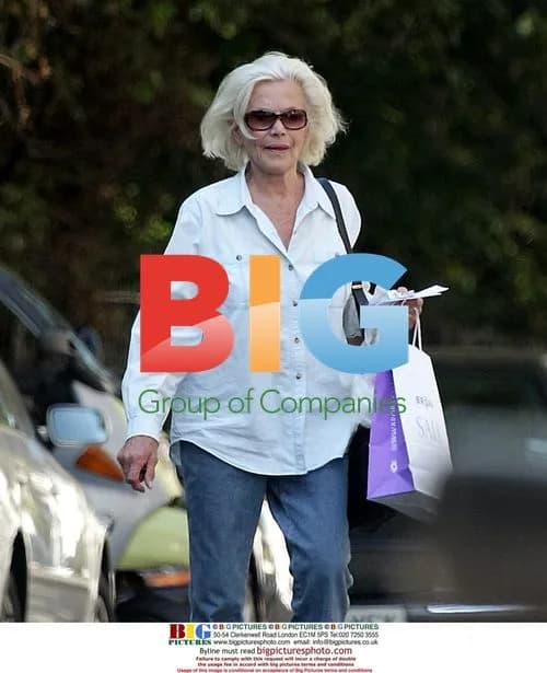 Ex Bond girl Honour Blackman in Kensington