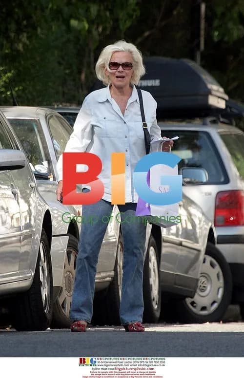 Ex Bond girl Honour Blackman in Kensington, London