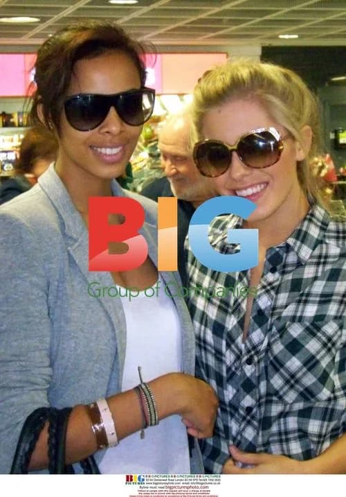 Rochelle Wiseman and Mollie King at Dublin Airport