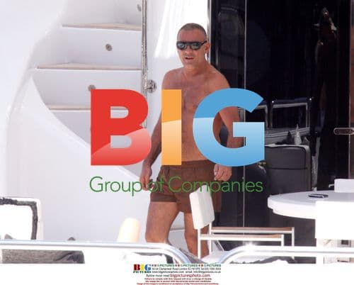 Christian Audigier on yacht in Saint Tropez