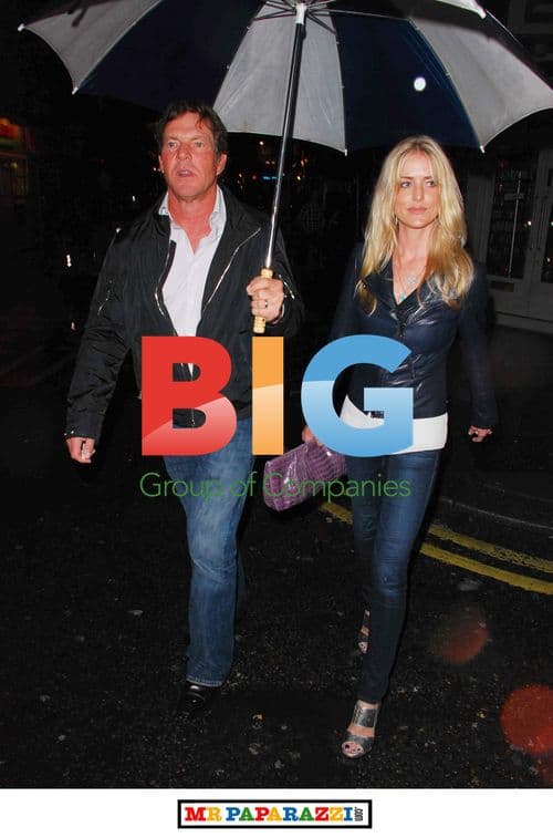 Dennis Quaid and wife Kimberly in London