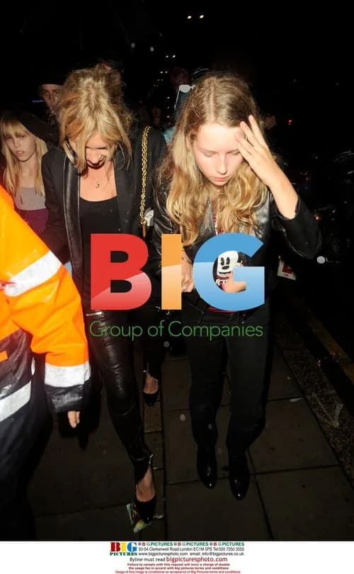 Kate Moss at Lily Allen's London gig