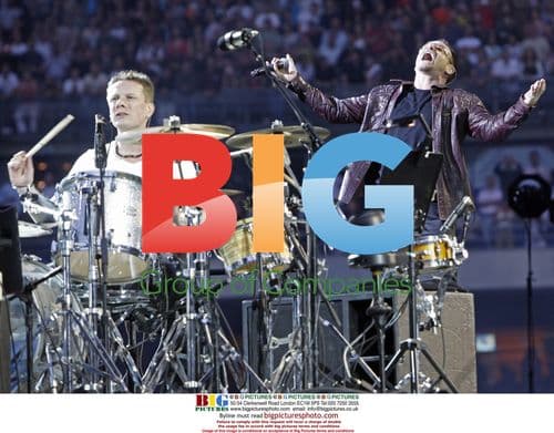 U2 perform at Stade de France in Paris