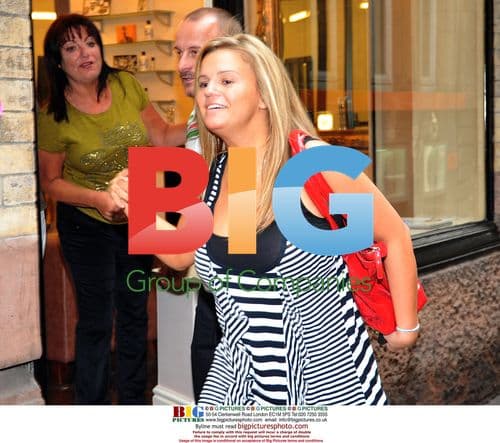 Kerry Katona and Mark Croft get soaked at hairdresser