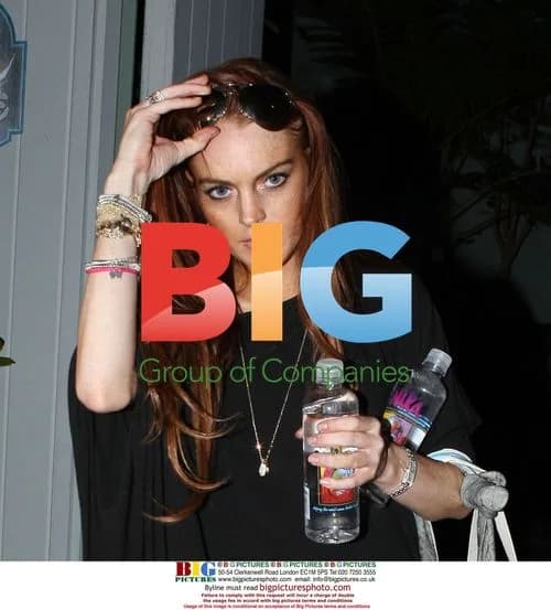 Lindsay Lohan Leaving Beach Party