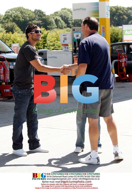 Peter Andre and family at Theme Park