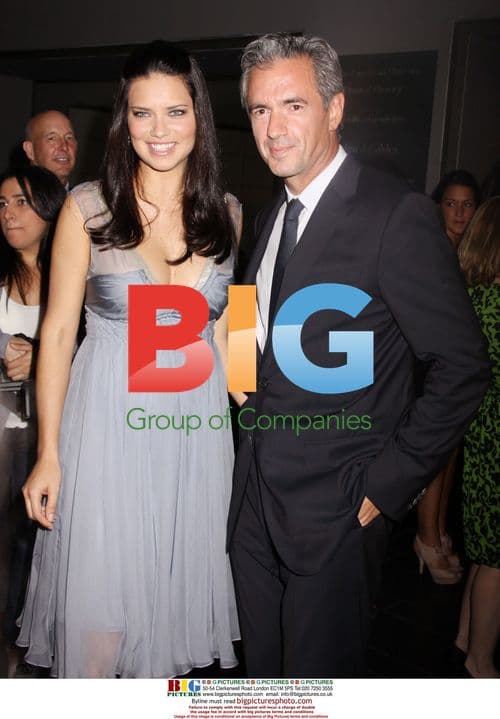 Adriana Lima and Daniel Lalonde at Louis Vuitton Lunar Landing Event