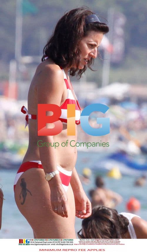 Davina McCall Vacations with Family in Saint Tropez