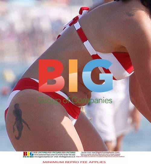 Davina McCall Enjoys Family Beach Day