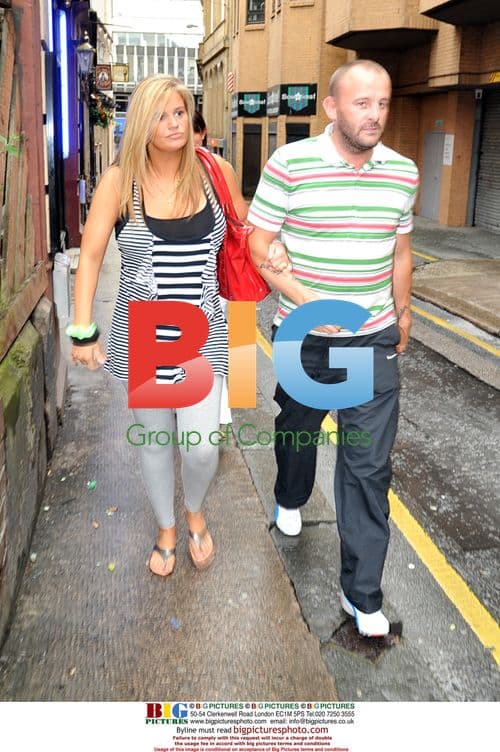 Kerry Katona and Mark Croft get soaked at hairstylists