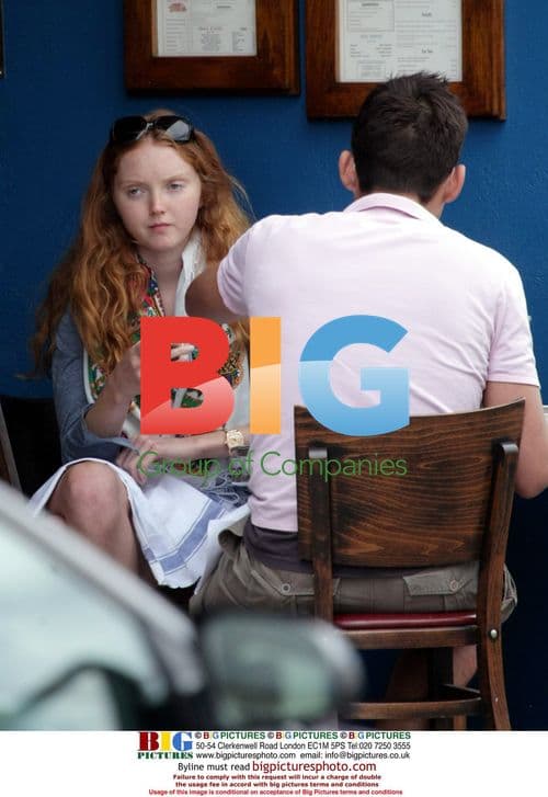 Model Lily Cole out with boyfriend in London
