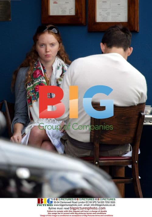 Lily Cole out with boyfriend in London