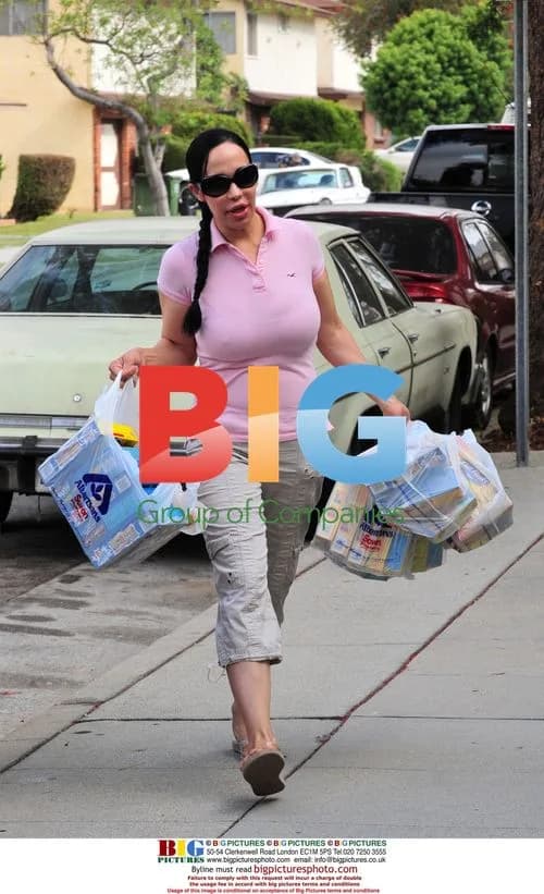 Octomom Nadya Suleman grocery shopping