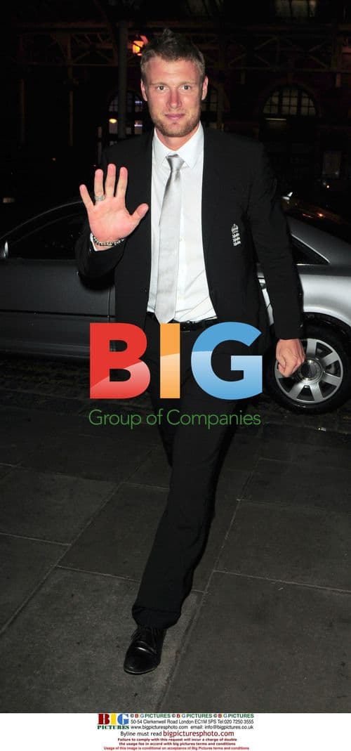 England Cricket Captain Andrew Flintoff at Landmark Hotel