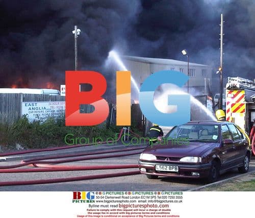 Firefighters tackle garage blaze in Colchester