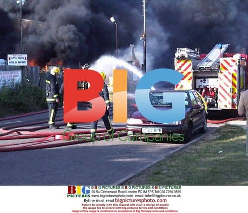 Firefighters battle garage blaze in Colchester