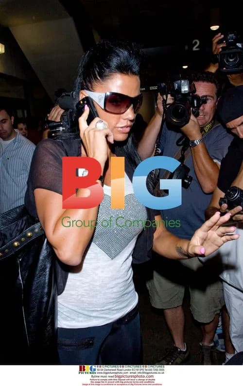 Katie Price aka Jordan arrives at LAX