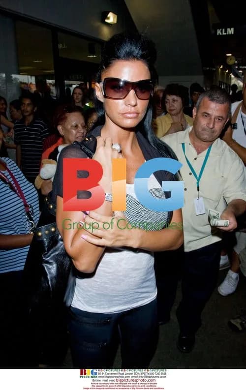 Katie Price arrives at LAX