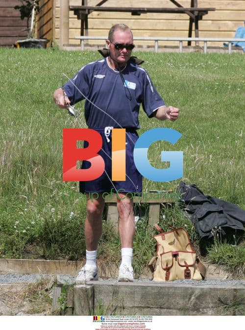 Gazza and friend enjoy fly fishing