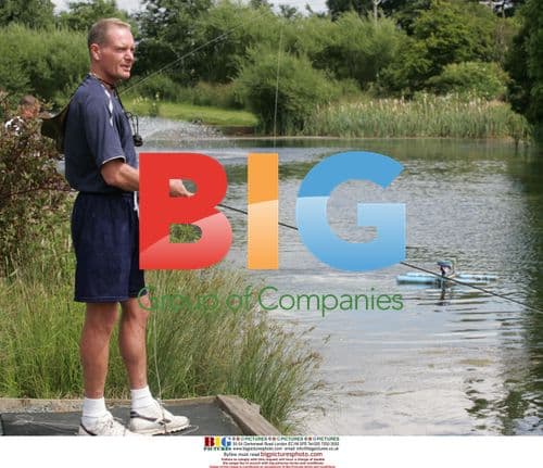 Paul Gascoigne Fly Fishing with Friend