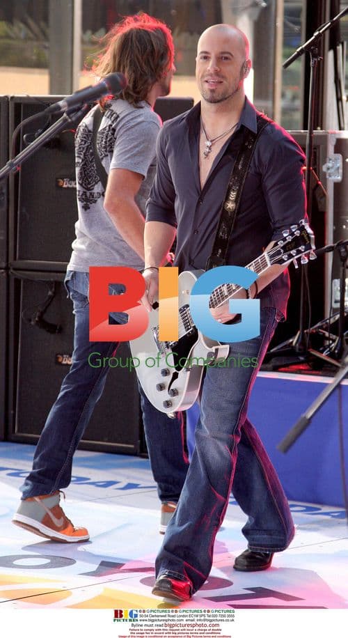 Chris Daughtry of Daughtry performs on Today Show