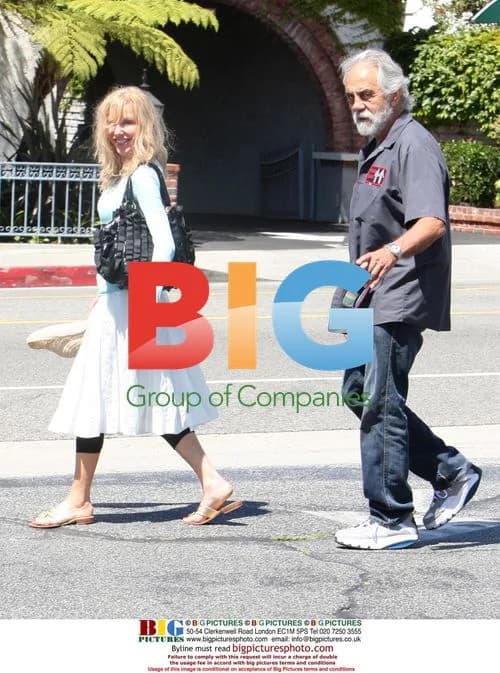 Tommy Chong and wife Shelby at LA market