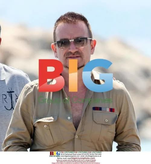 Bono Leaves Villa on French Riviera