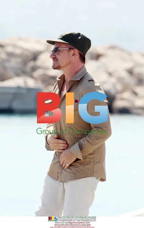 Bono leaves villa in Eze, France
