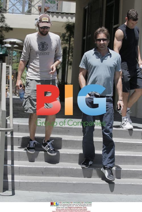 David Duchovny Lunching with Friend