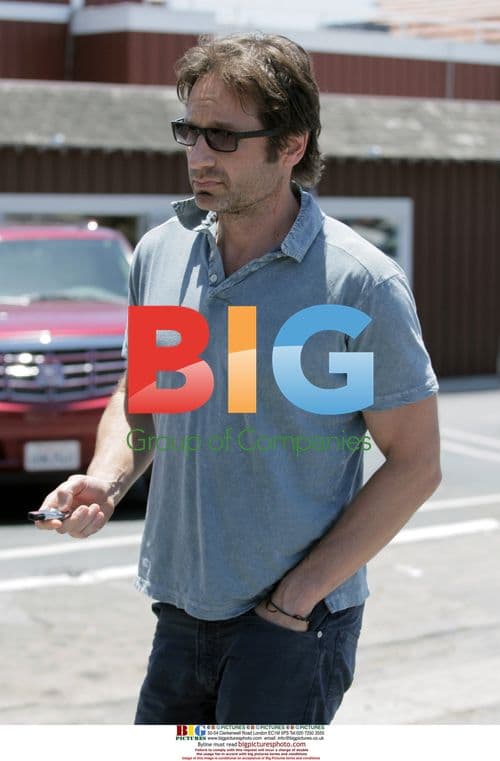 David Duchovny Lunching in Brentwood