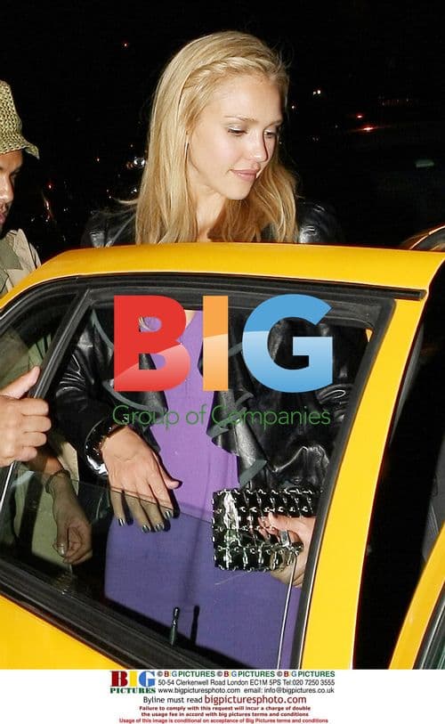 Jessica Alba after dinner at Waverly Inn