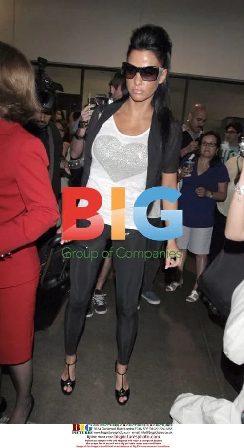 Katie Price Arrives at LAX Airport