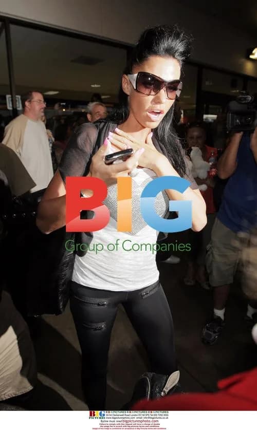 Katie Price Arrives at LAX