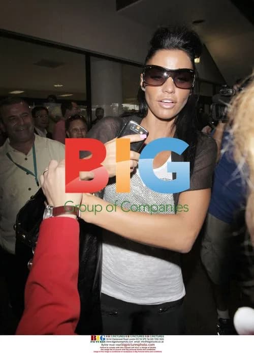 Katie Price arrives at LAX