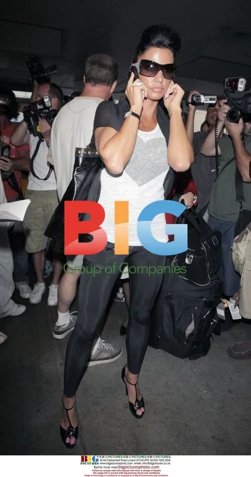 Katie Price Arrives at LAX
