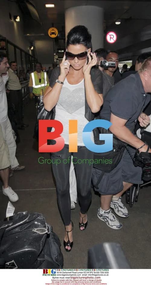 Katie Price Arrives at LAX Airport