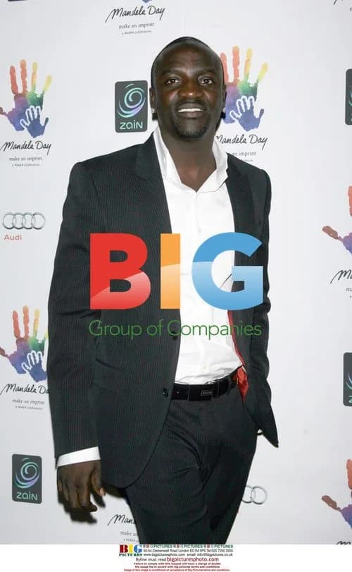 Akon arrives at Nelson Mandela Day Gala Dinner