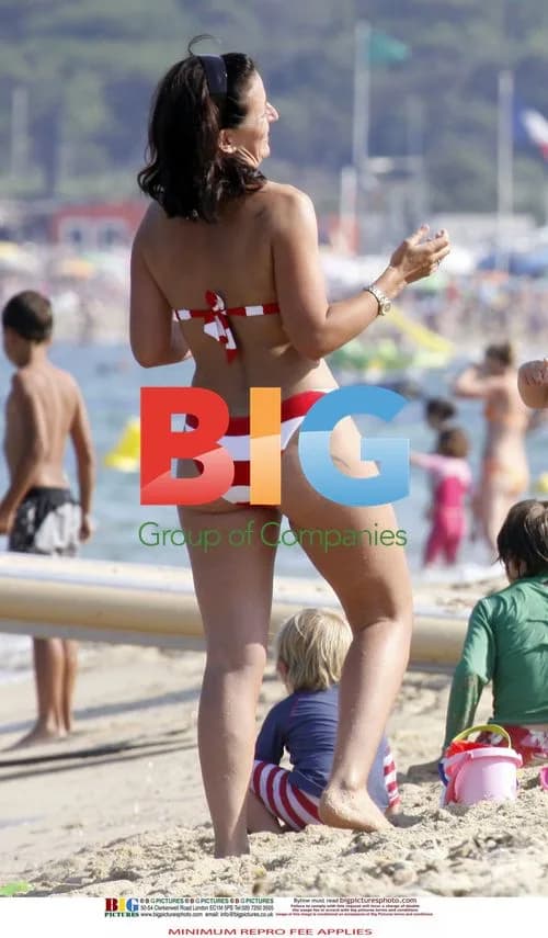 Davina McCall Enjoys Beach Day in France