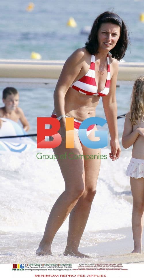 Davina McCall's Family Beach Trip