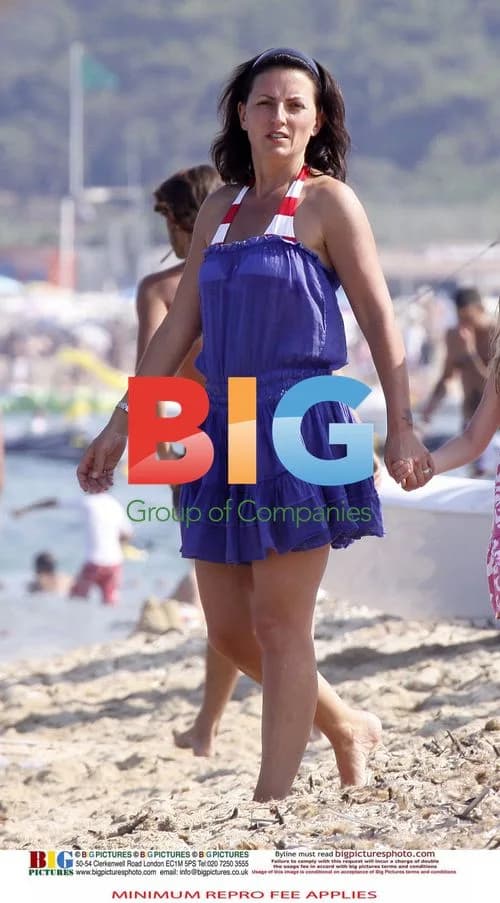 Davina McCall Enjoys Beach Day in France