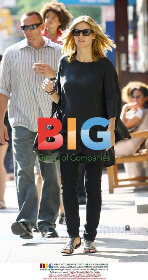 Heidi Klum with her children in New York