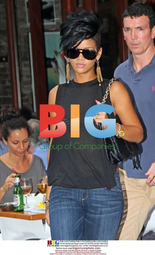 Rihanna leaving Da Silvano restaurant