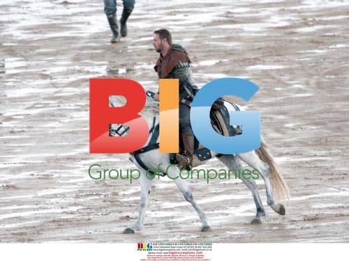 Russell Crowe on set of new Robin Hood film