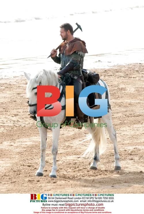 Russell Crowe filming Robin Hood epic