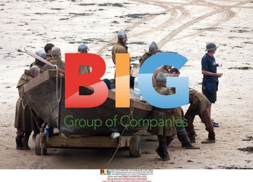 Russell Crowe filming Robin Hood in Wales