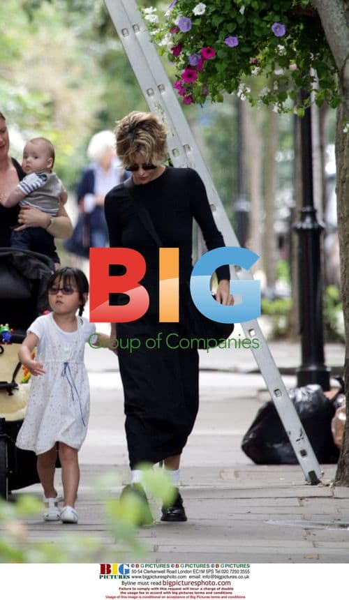 Meg Ryan and daughter Daisy in Notting Hill