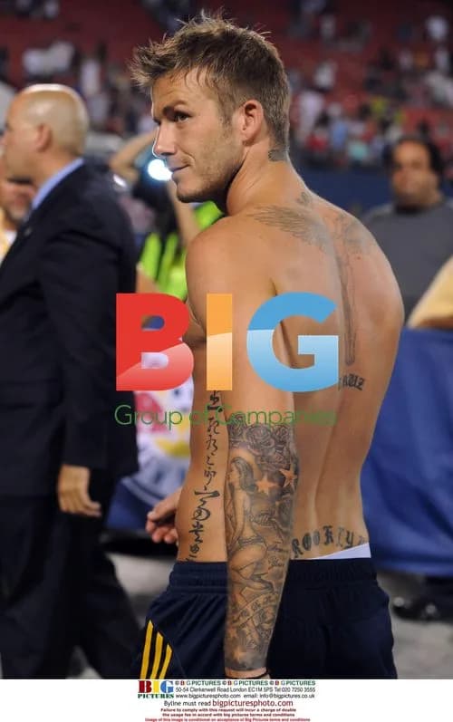 David Beckham after MLS game