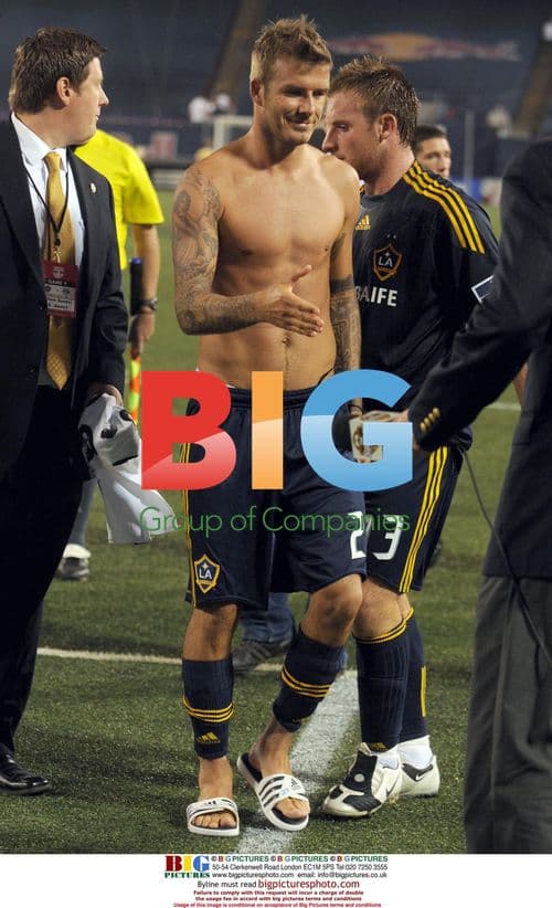 David Beckham After LA Galaxy MLS Match