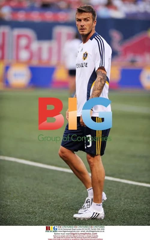 David Beckham Warms Up for MLS Game
