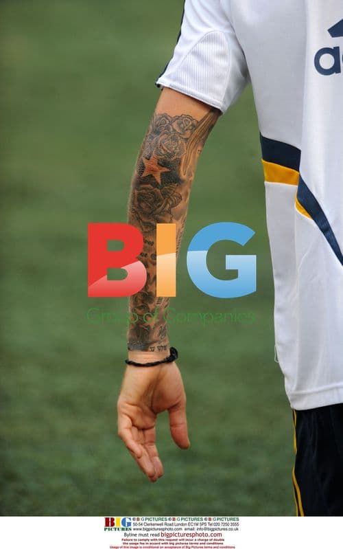 David Beckham Warming Up for MLS Game